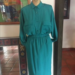 Vintage Blouse and Skirt Set, Size M